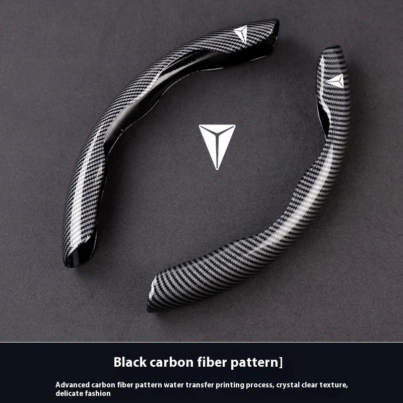 Car Carbon Fiber Texture Steering Wheel Cover For Deepal SL03 L06 L07 S05 S07 G318 additional angle