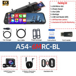 9.66" 4K Mirror Dash Cam | Android Auto, 5G WiFi, GPS, 1080P Rear, 24H Parking alternate view
