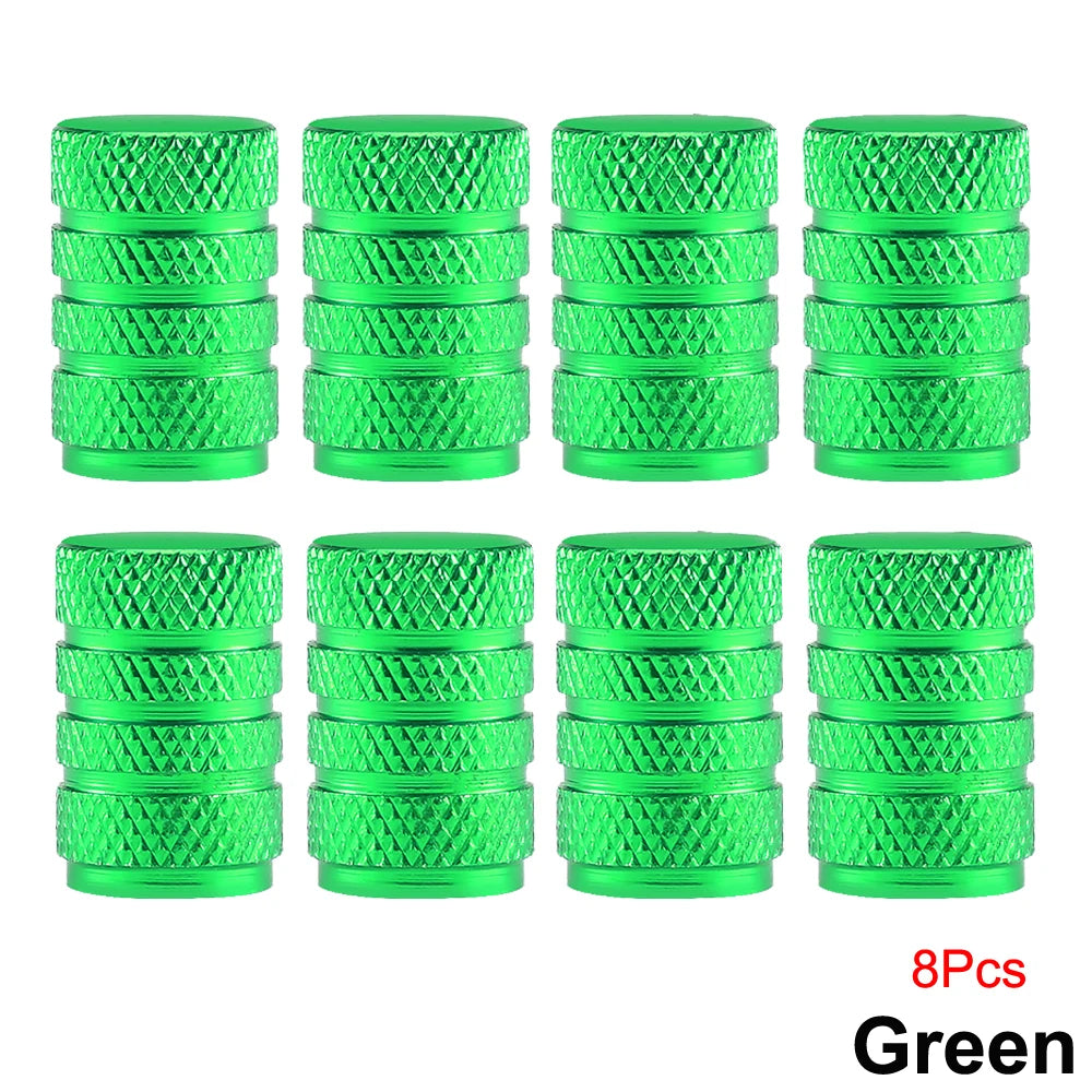 Aluminum Tire Valve Caps | Dustproof Universal Stem Covers for Cars, Bikes, Trucks, additional angle