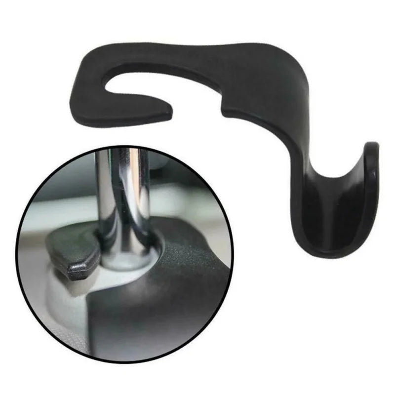 2/4/8 PCS Car Seat Back Hook Universal Car Single Hook Hanger Headrest Storage Hang additional angle