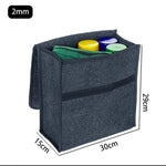 1PC Dark Gray Car Felt Storage Box Car Storage Bag Enlarged and Thickened Soft Felt S alternate view