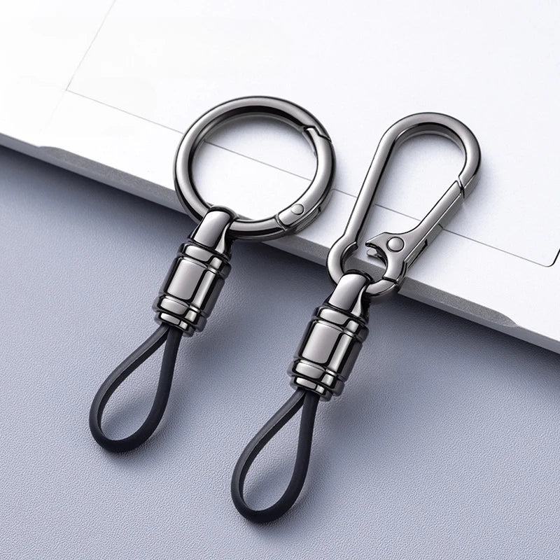 Car Key Chain Pendant Metal Simple Key Chain Men's Waist Hanging Buckle Ring Pendant High-end Busine