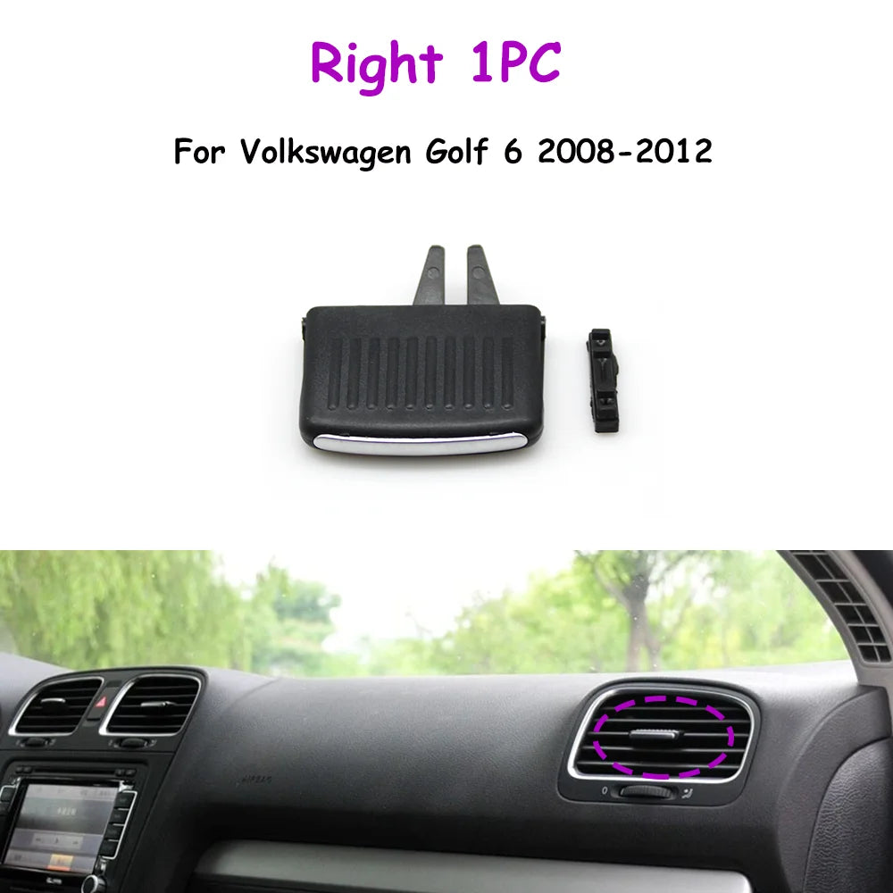 Golf 6 Sagitar Jetta Car Front Rear Air Conditioner AC Vent Grille Slider Outlet Tab Clip Repair Kit For Volkswagen  5KD819703