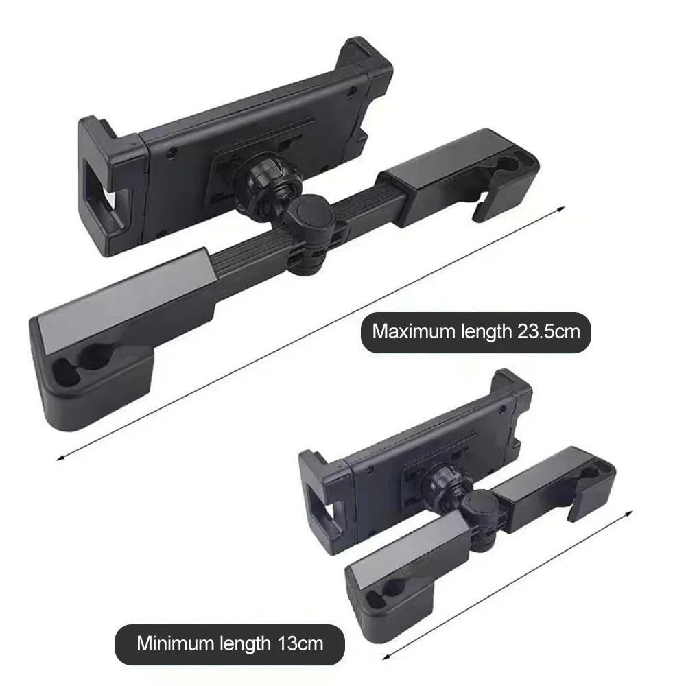 Telescopic Car Tablet Holder for Rear Row 4-12.9 Inch iPad additional angle