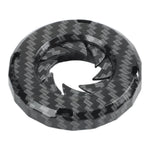 Rotary Engine Start Stop Button Cover With Carbon Fiber Style And Protective Ring For Car Ignition Switch Damage Prevention