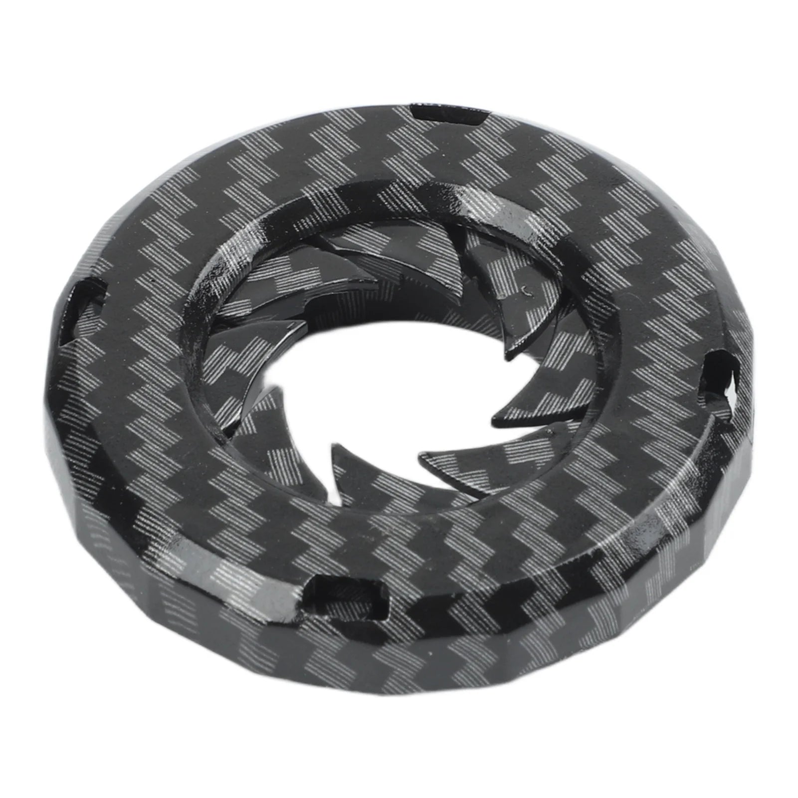 Rotary Engine Start Stop Button Cover With Carbon Fiber Style And Protective Ring For Car Ignition Switch Damage Prevention