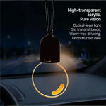 Acrylic Retro LED Bulb Rearview Mirror Pendant