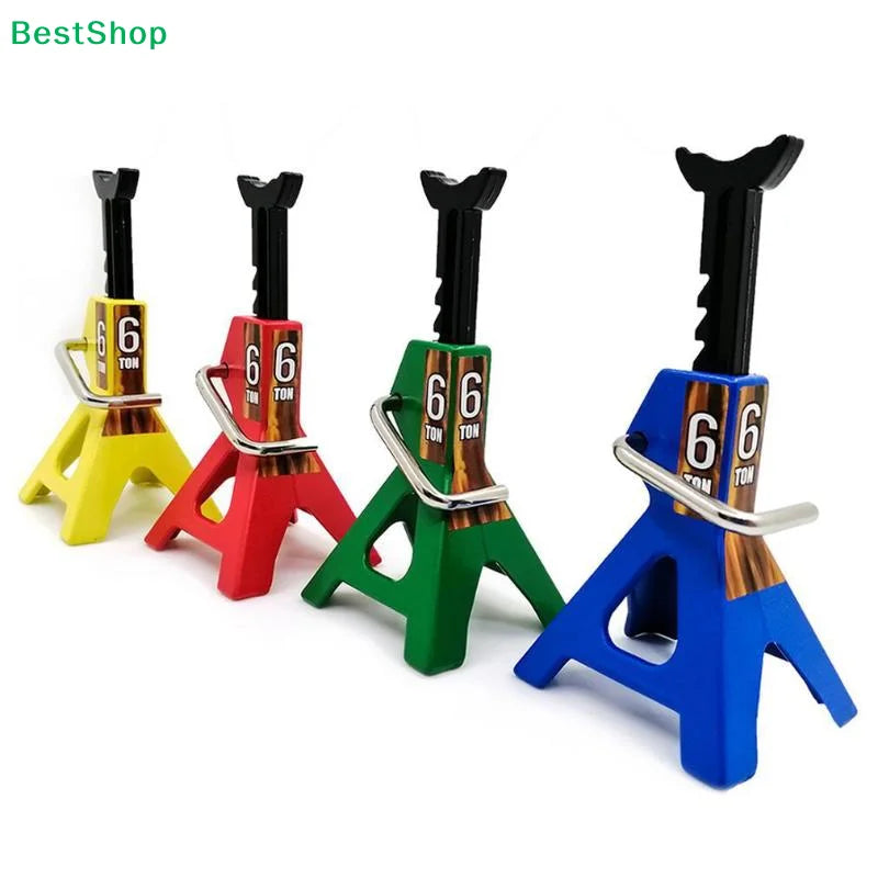♥1/10 Scale RC Car Jack Stands – 6T & 3T Mini Metal Jack Stands for RC Crawler Truck lifestyle view