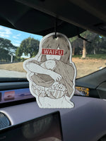 Anime Design Waifu Hilton (Hotel Scent) Car Air Freshener | Rearview Mirror Hanger & alternate view