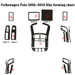 For Volkswagen Polo 2002-2010 Interior Central Control Panel Door Handle 5D Carbon Fi alternate view