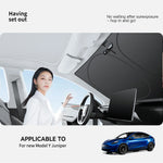 YZ for Tesla Model 3 Y Juniper Highland 2021-2025 Car Side Window Sunshade with Suction detail view