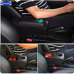 For Volkswagen VW Touran Caddy Armrest Box Double-Layer Center Storage Box USB Port Cup Holder Interior Retrofit Car Accessories