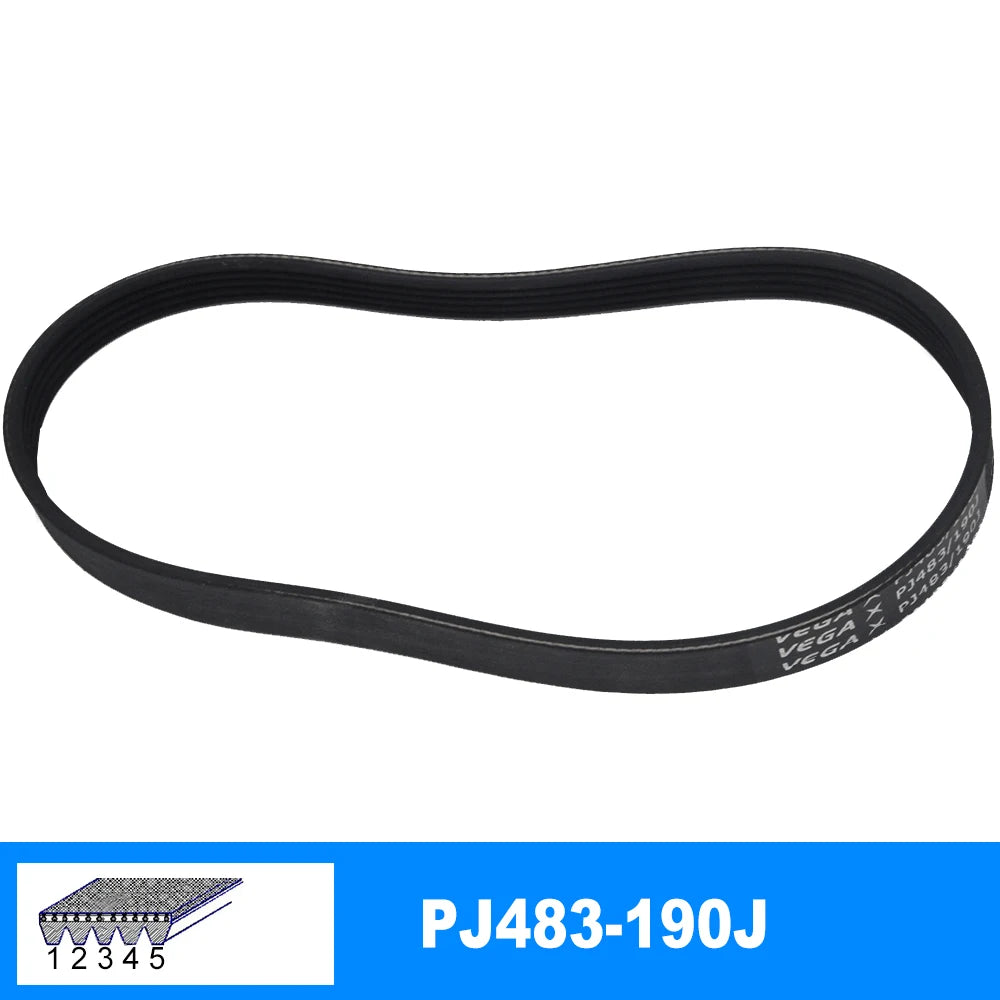 VEGA V-Belt PJ483 190J Rubber Belt 3/4/5/6/7 Ribs For DIY RC Motor Transmission Belt alternate view