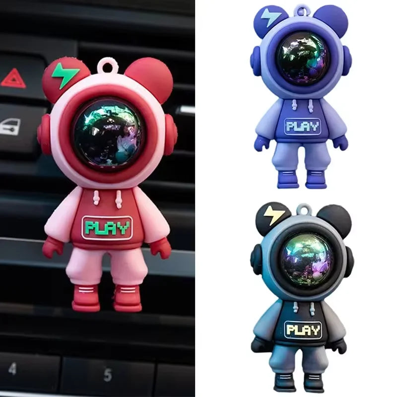 Car Air Outlet Perfume Clips Cartoon Astronaut | Air Freshener and Interior Decorat additional angle