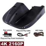 Alfa Romeo Giulia Dash Cam 4K WiFi | Plug and Play Hidden Dashcam for Giulia Quadrifog close-up view