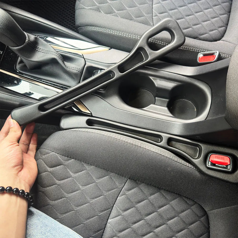 2pcs Car Seat Gap Filler, Dual Slot Design, Car Interior Accessories, Phone & Key Sto lifestyle view