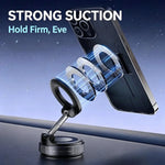 Magnetic car mobile phone holder, vacuum adsorption center console, anti-shake suction cup, special folding portable shelf for navigation