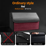 Car Trunk Organizer – Large Capacity Suede Foldable Storage Box (3 Sizes, 10 Colors) close-up view