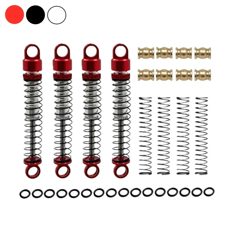 4pcs MN99S MN78 MN168 MN300 MN-300 Tank 300 Metal Oil Shock Absorber Damper RC Car Upgrade Parts DIY