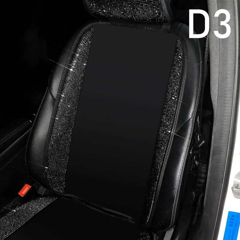 Ladies Car Interior Accessories Shiny Diamond Universal Car Seat Cover Fashion Luxury alternate view