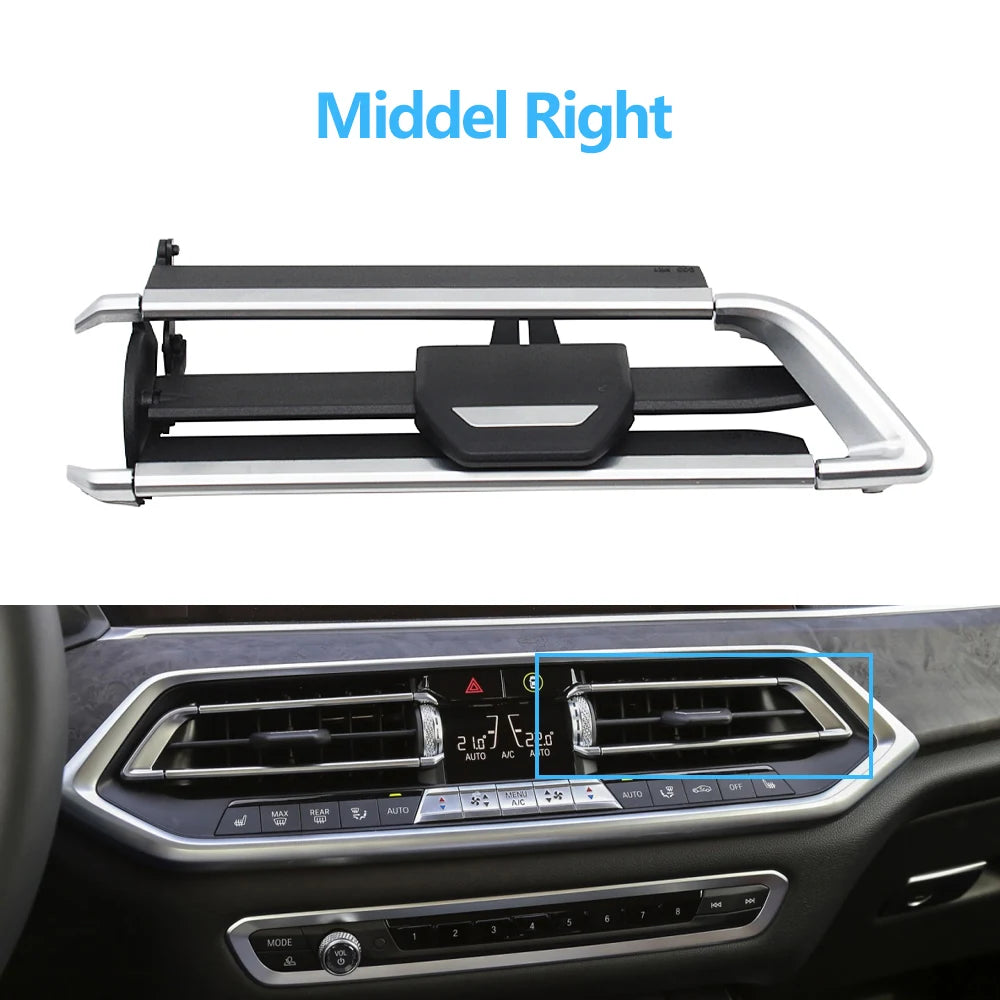 Car Front Middle Left Right Air Vent Outlet Grille AC Slide Clip Repair Kit For BMW X5 X6 X7 Series G05 G06 G07 64119458543
