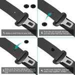 10 PCS Car Seatbelt Buckle Car Seat Belt Stop Button Clips Seatbelt Adjuster Fastener close-up view