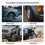 Yangood TPMS Car Tire Pressure Monitor | Solar USB Charging Color Display 4 Sensors close-up view