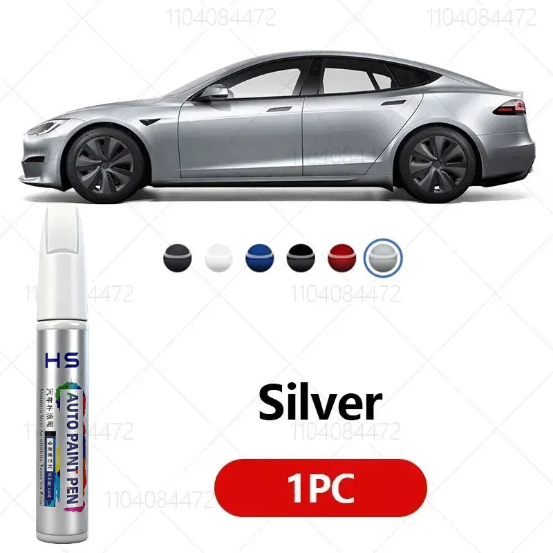 Tesla Model 3 Y X S Scratch Repair Paint Pen | Pearl White & Deepsea Blue Touch Up lifestyle view