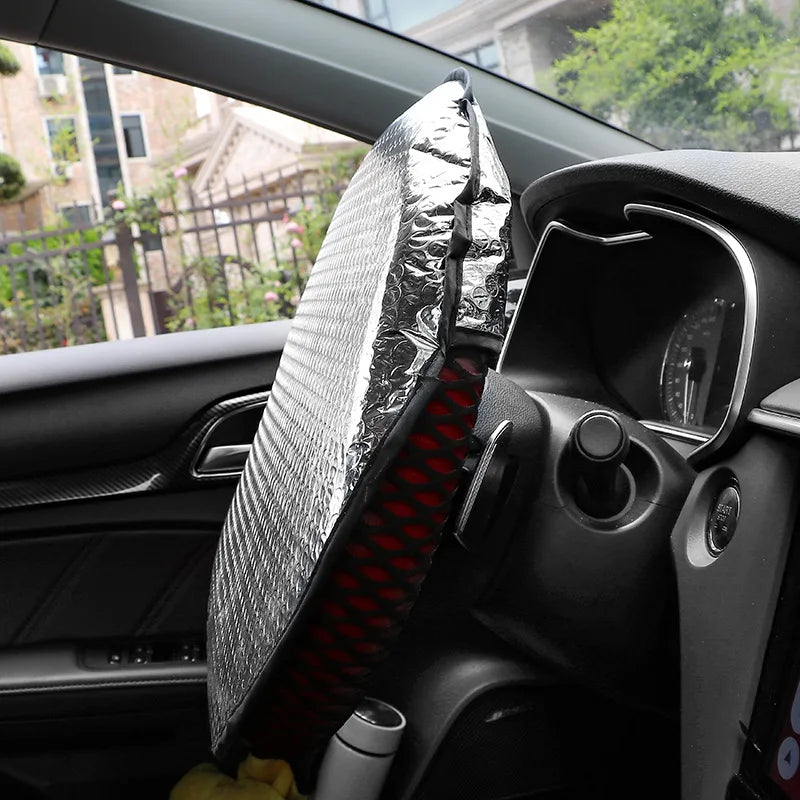 Foldable Silver Aluminum Foil Car Windshield Sunshade Anti-UV