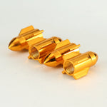 Aluminum Rocket Tire Valve Caps Set of 4 | Car and Motorcycle Alloy Valve Stem Covers lifestyle view