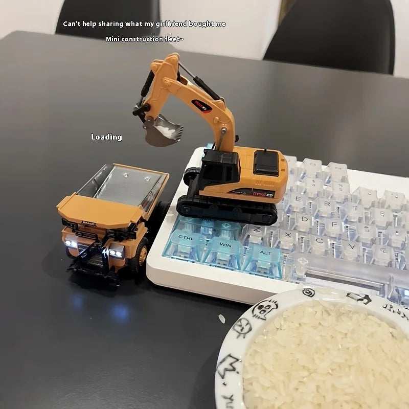 1:64 Metal Remote Control Engineering Car Set detail view