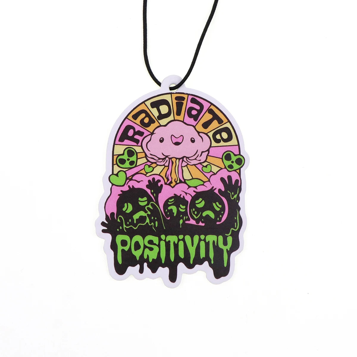 Raccoon Quotes Fragrant Paper Car Air Freshener | Solid Perfume Hanging for Home and alternate view