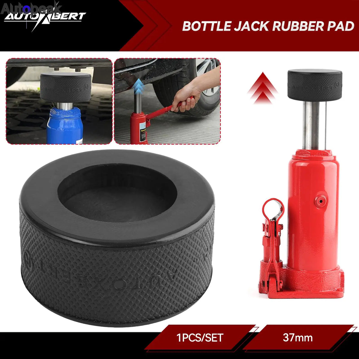 Universal Bottle Jack Rubber Pad Anti-slip Adapter Support Block Car Lift Tool For 10 T Bottle Jacks
