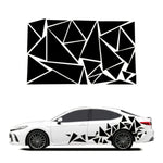 1pc Freestanding Triangles Graphics Car Sticker Decal Decoration SUV Truck Vehicle Campi detail view