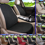 Flax Car Seat Cushion Pad Thick Fiber Filled Seat Cover close-up view