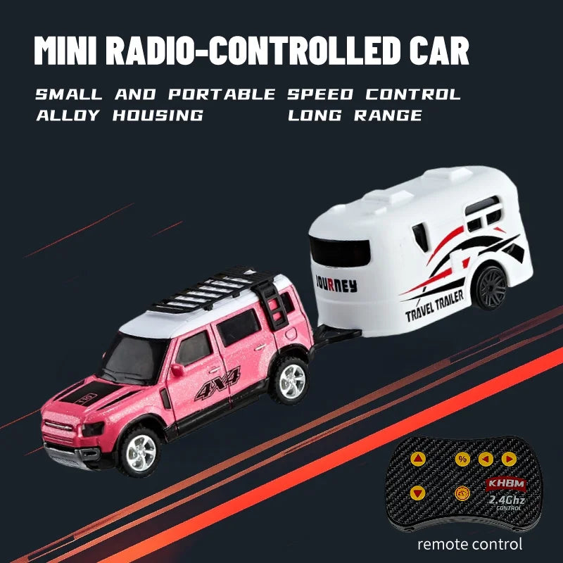 New RC Car MINI Alloy 1/64 Remote Control Car Convenient to Carry 60 Minutes of Wor additional angle