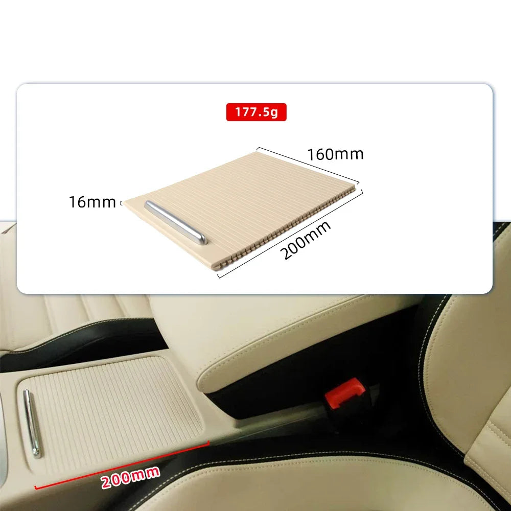 3CD857503 Car Center Console Armrest Cup Holder Roller Cover Panel Cap Replacement for VW Passat B6 B7 CC