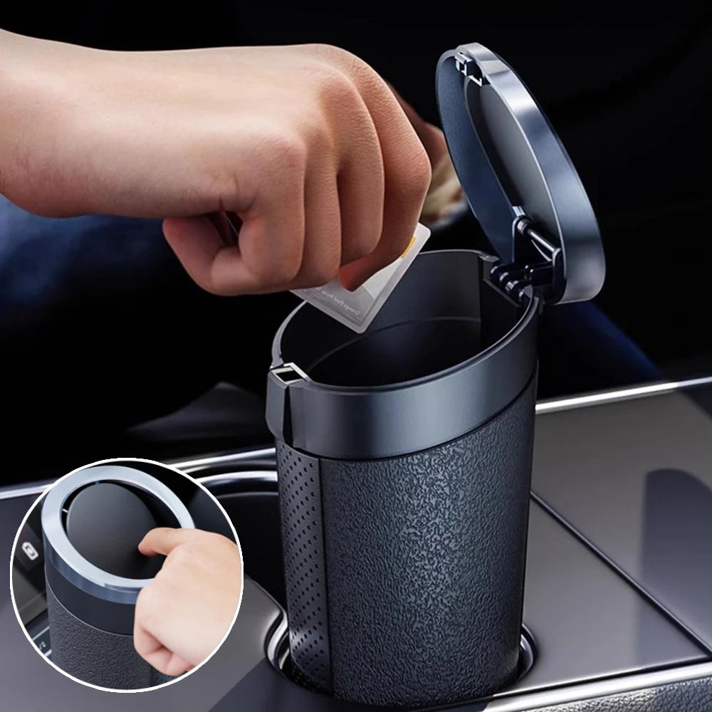 Car Trash Bin Cup-Shaped Garbage Can Organizer