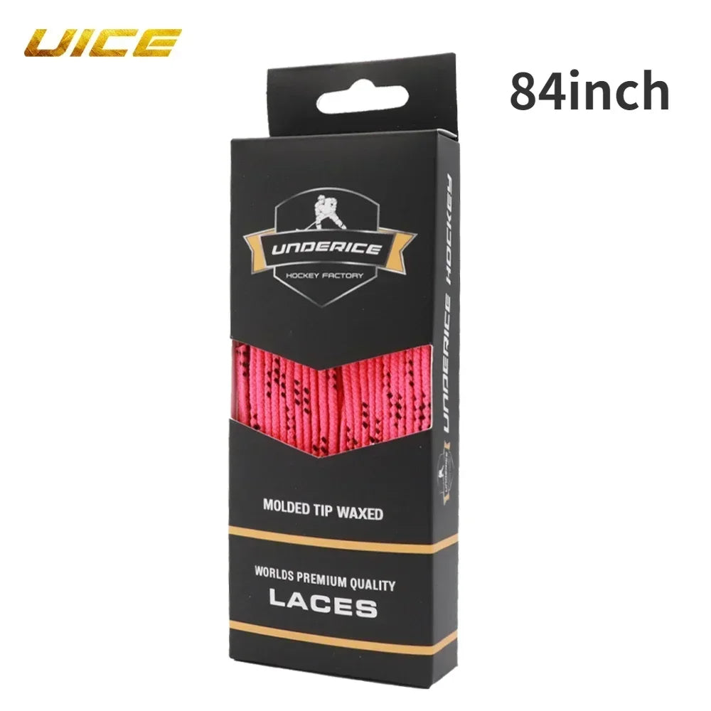 UICE Ice Hockey Shoelaces Box-Packed Ice Hockey Skate Laces 84/96/108/120in Dual Laye lifestyle view