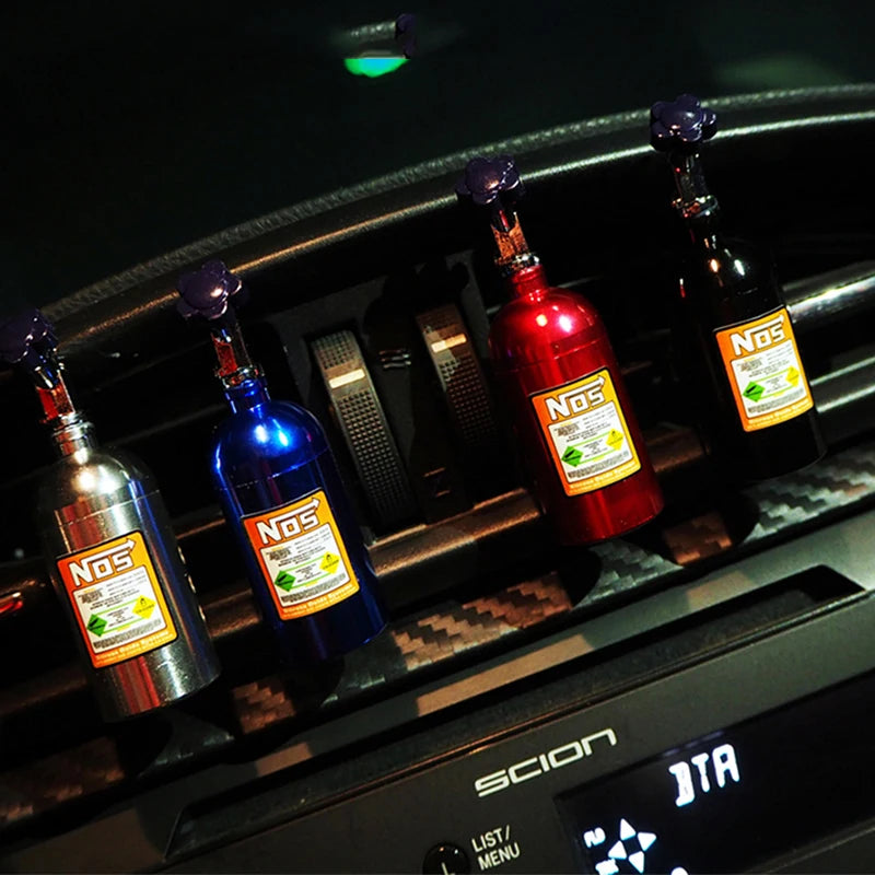 Hot Sale Car Air Freshener Nos Nitrogen Bottle Air Vent Aromatherapy Auto Aroma Outle Perfume Flavoring Fragrances Accessories