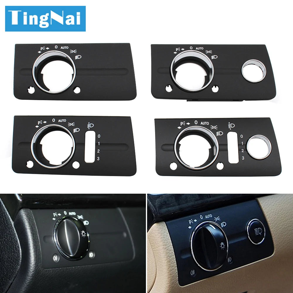 LHD RHD Front Dashboard Headlight Lamp Switch Cover Trim Replacement For Mercedes Benz W211 E Class 320 350 550 2003-2008