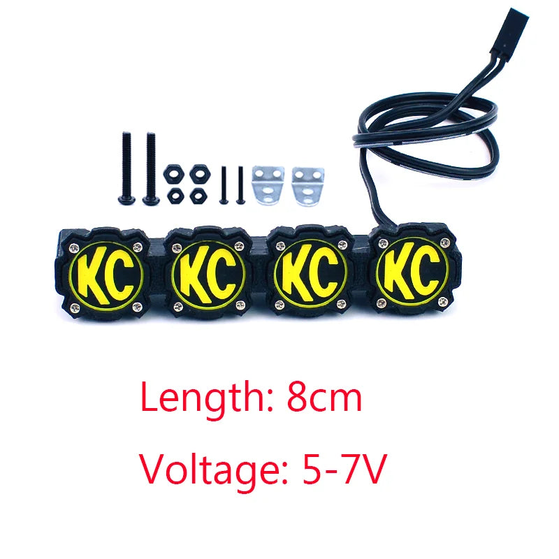 LED Simulation Roof Lights for 1/10 RC Crawler D90 additional angle
