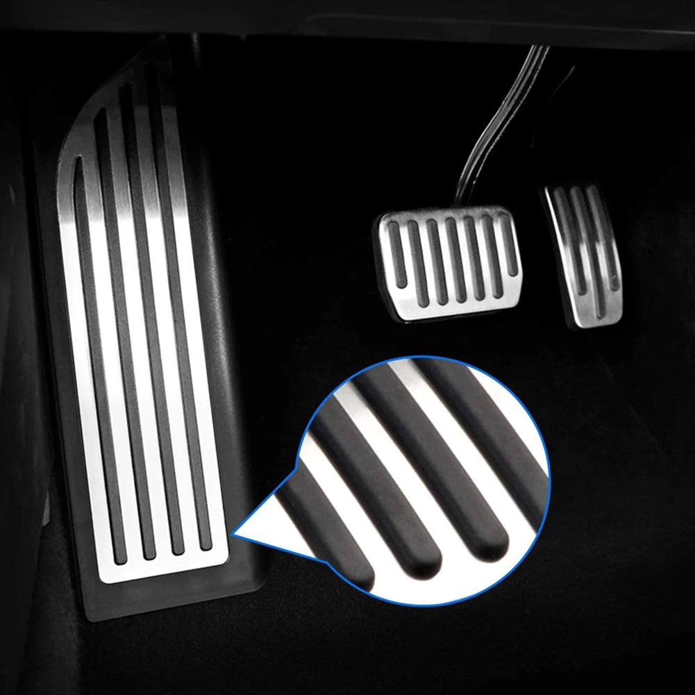 LHD Auto Interior Stainless Steel Rest Footrest Foot Pedals for for for for TESLA Mod alternate view