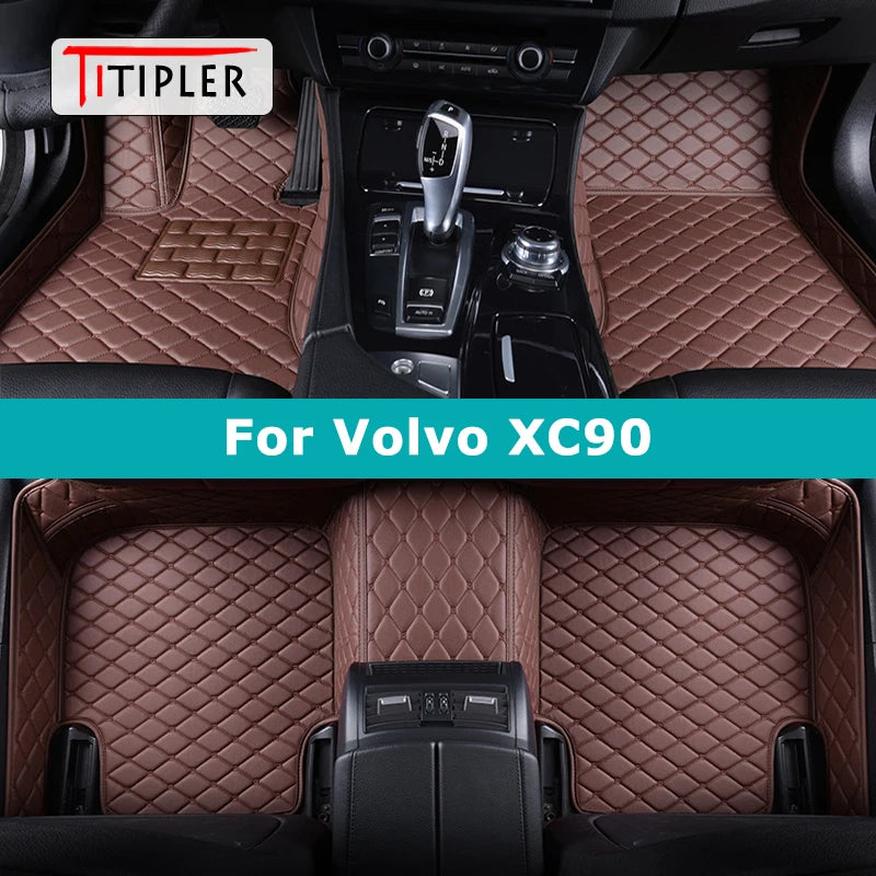 TITIPLER Custom Car Floor Mats For Volvo XC90 Auto Carpets Foot Coche Accessorie