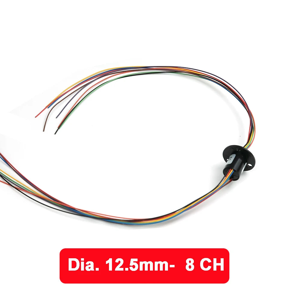 Micro Slip Ring 12.5mm 2/4/6/8/12/18 Channel For RC Excavator DIY Gimbal additional angle