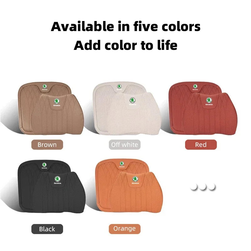 Car Seat Cushion Cover Lumbar Support Waist Cushioning For Skoda Octavia Rapid Kodiaq alternate view