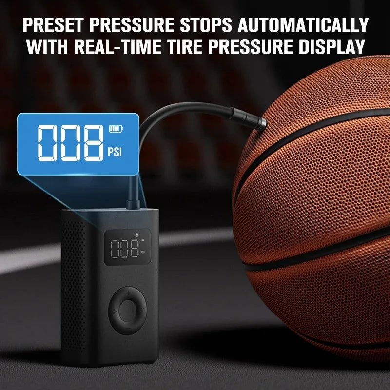 Mijia Portable Electric Air Compressor 2D | Cordless Tire Inflator for Car, Bike, Sco lifestyle view