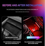 1/2X Car USB Mini LED Interior Atmosphere Light Plug Play Universal Auto LED Lighti additional angle