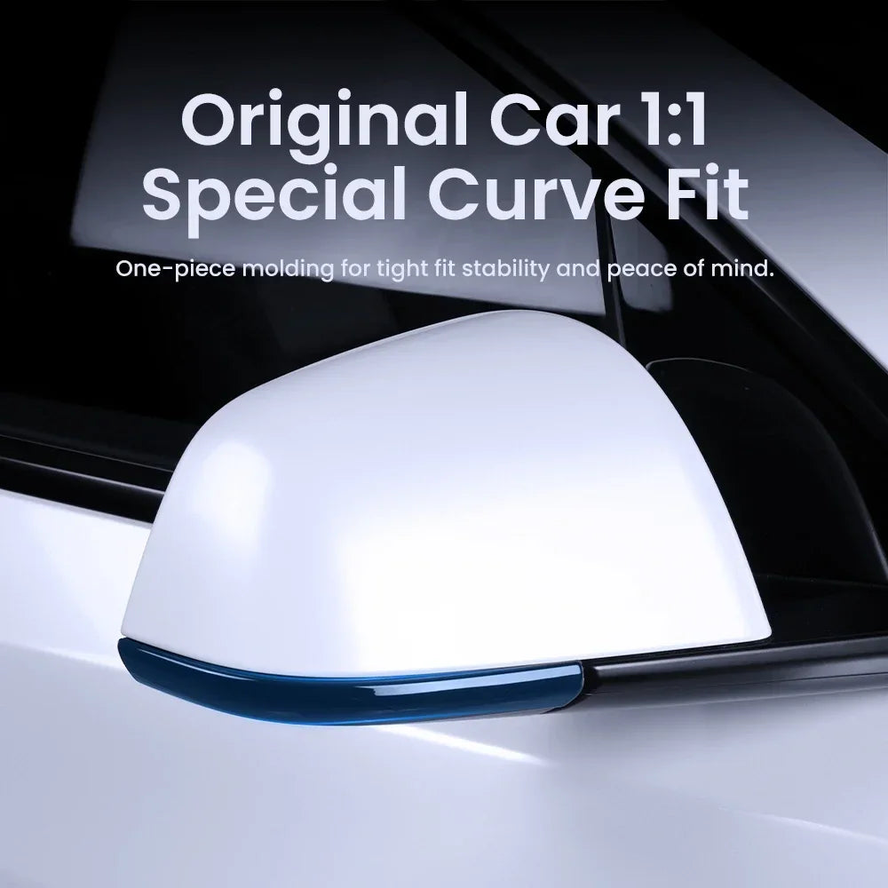 YZ For Tesla Model 3 Y Juniper Highland 2020-2025 2026 Rearview Mirror Anti-collision Strips Trim Anti-scratch Sticker Cover