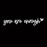 Car Rear View Mirror Vinyl Sticker Decal Boost Your Self-Care Motivational Quotes Decal detail view